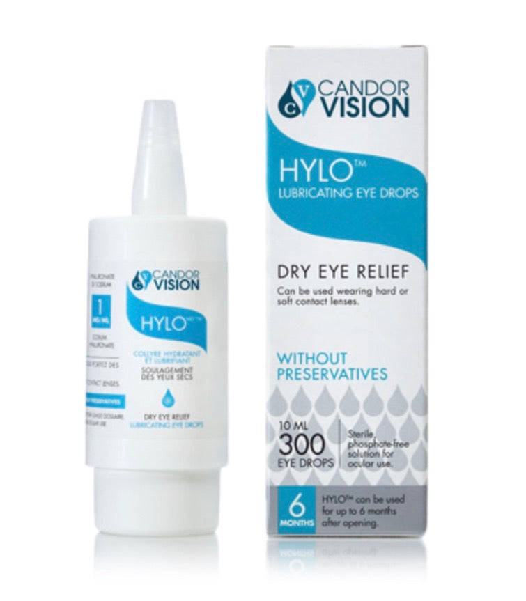 HYLO lubricating eye drops